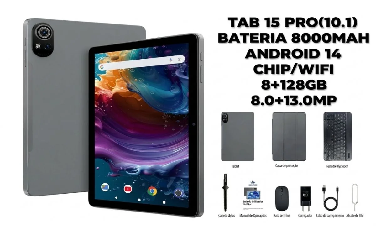 Tablet 15 Pro é bom? Review Completo e minhas impressões sobre o custo-benefício